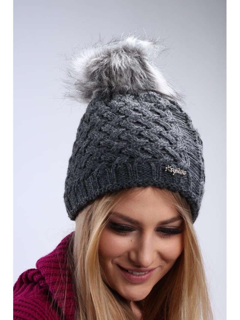 Graphite winter hat C15 - Online store - Boutique